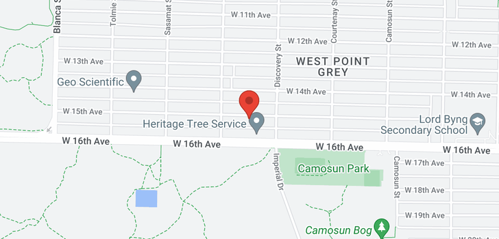 map of 4350 W 15TH AVENUE